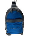 【中古】COACH◆ショルダーバッグ/ナイロン/BLU/無地/F59320/ボディバッグ/レザー切り替え【バッグ】(4)