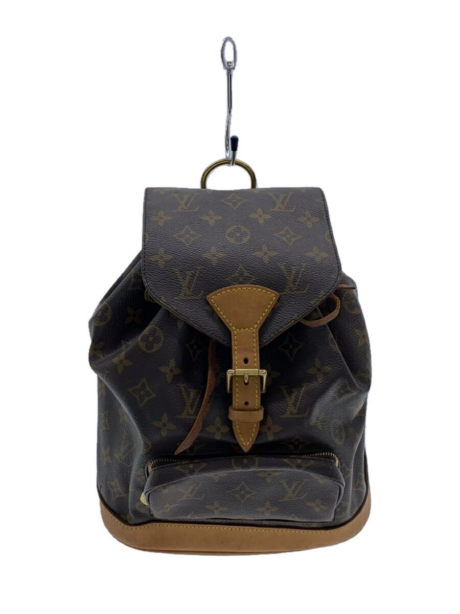 【中古】LOUIS VUITTON◆1)ミニ・モンスリ_モノグラム・キャンバス_BRW/PVC/BRW【バッグ】