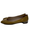 【中古】MIU MIU◆フラットパンプス/35.5/YLW/エナメル【シューズ】