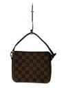 【中古】LOUIS VUITTON◆トゥールス・メイクアップ_ダミエ・エベヌ/PVC/BRW//【バッグ】