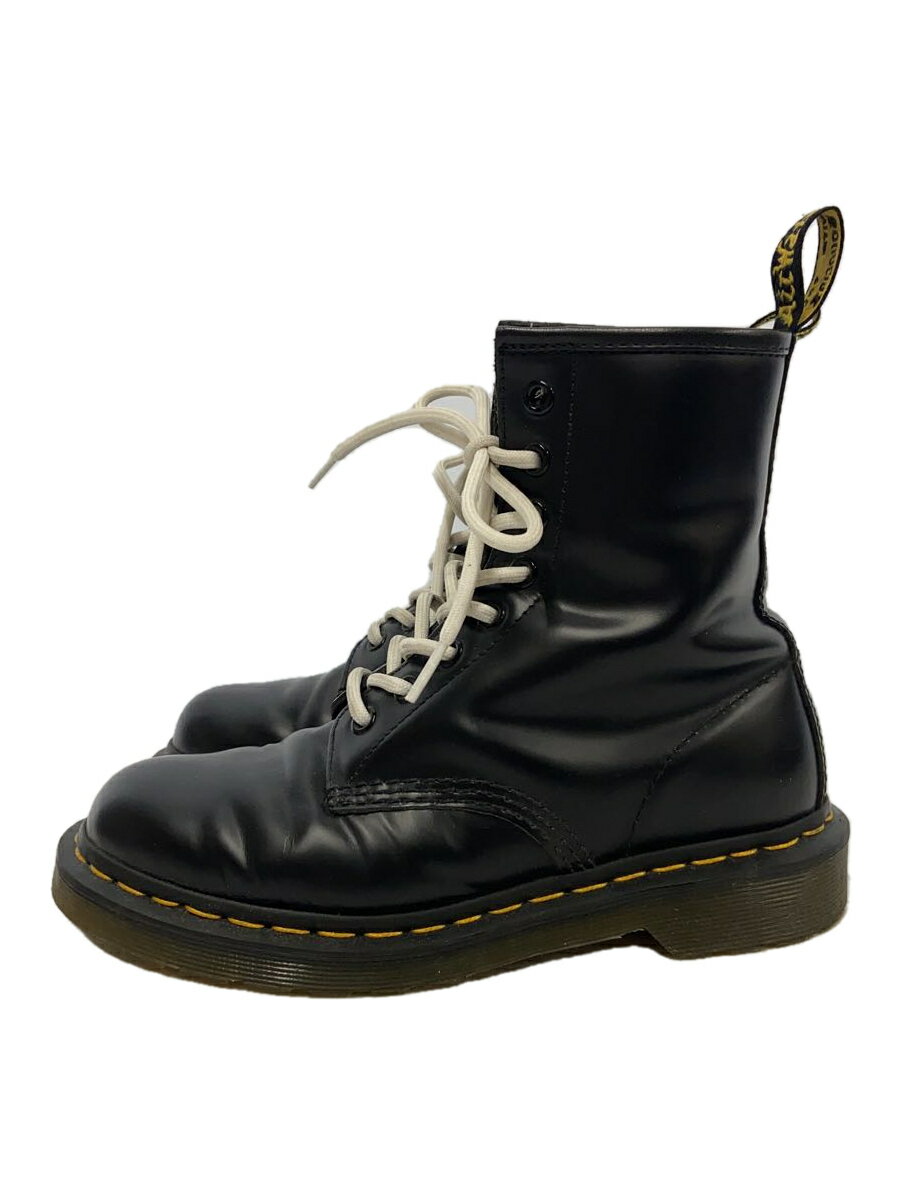 【中古】Dr.Martens◆8ホール/レースアップブーツ/UK4/BLK/レザー/10072【シューズ】