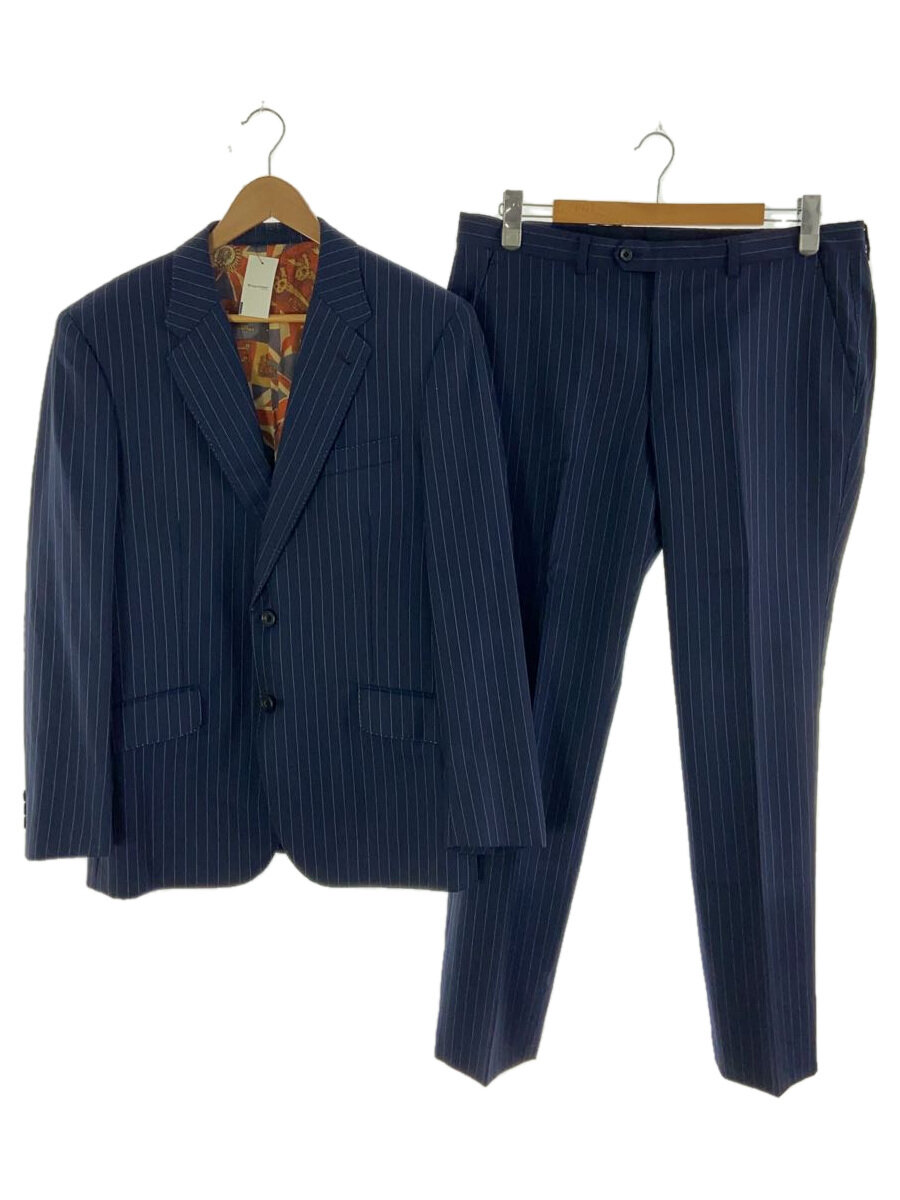 【中古】Paul Smith◆ユニオンジャック/セットアップ/--/ウール/NVY/ストライプ/233016【メンズウェア】