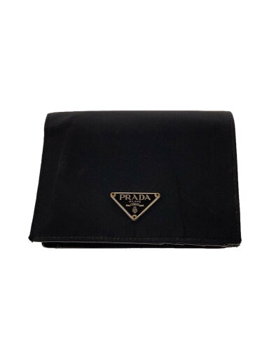 【中古】PRADA◆2つ折り財布/ナイロン/BLK/無地/メンズ【服飾雑貨他】 【中古】PRADA◆2つ折り財布/ナイロン/BLK/無地/メンズ【服飾雑貨他】