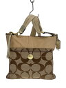 【中古】COACH◆ショルダーバッグ/キャンバス/BEG/総柄【バッグ】(4)