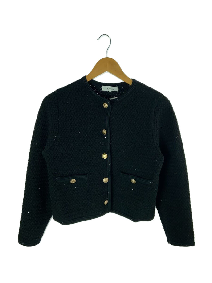 【中古】Mystrada◆ジャケット/38/レーヨン/BLK/34153550【レディースウェア】