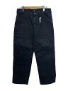 【中古】STUSSY◆TREKKING PANT/ボトム/32/コットン/BLK/無地/116687【メンズウェア】(4)