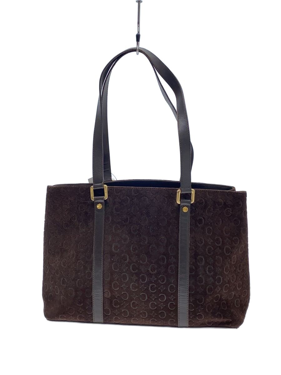 【中古】CELINE◆トートバッグ/スウェード/BRW/総柄【バッグ】