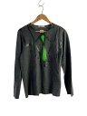 【中古】COMME des GARCONS◆ニット・セーター(薄手)/S/ウール/GRY/OB-T005/AD2008/フロント小穴有【メンズウェア】(4)