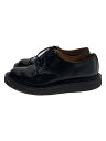 【中古】UNDERCOVER◆Plane toe/ドレスシューズ/UK8/BLK/レザー/【シューズ】