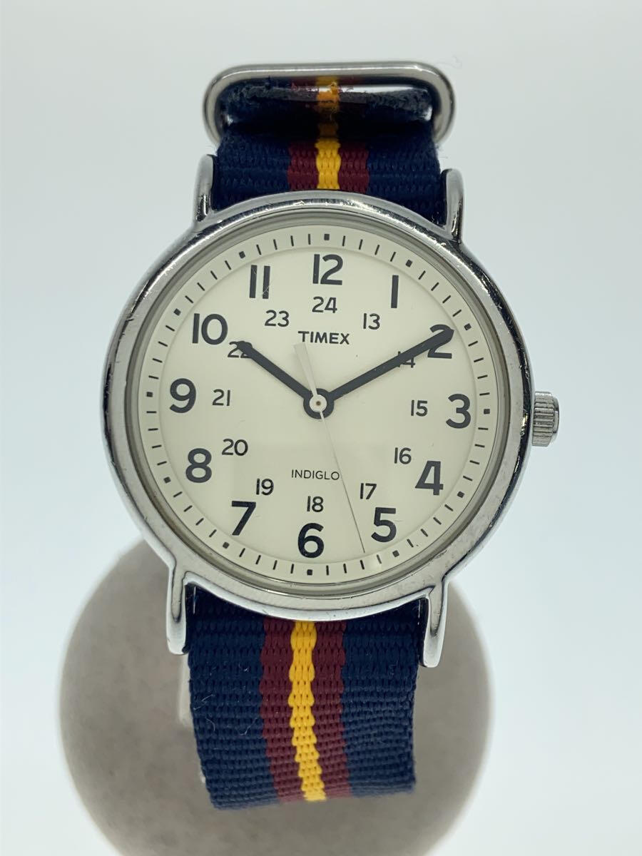 【中古】TIMEX◆クォーツ腕時計/アナ