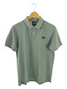 THE NORTH FACE◆MAXIFRESH LINED POLO_マキシフレッシュラインドポロ/L/--/GRY/無地