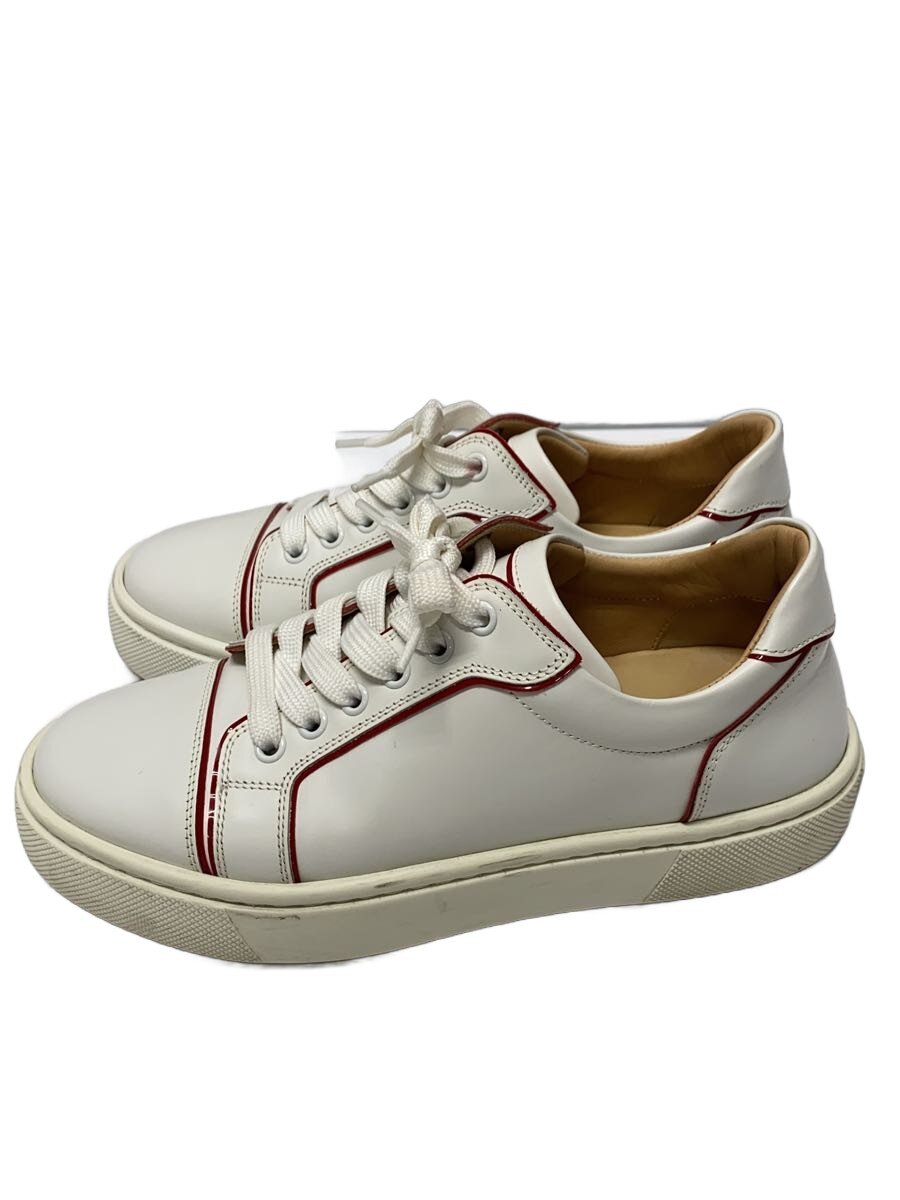 【中古】Christian Louboutin◆ローカットスニーカー/37/WHT/レザー【シューズ】
