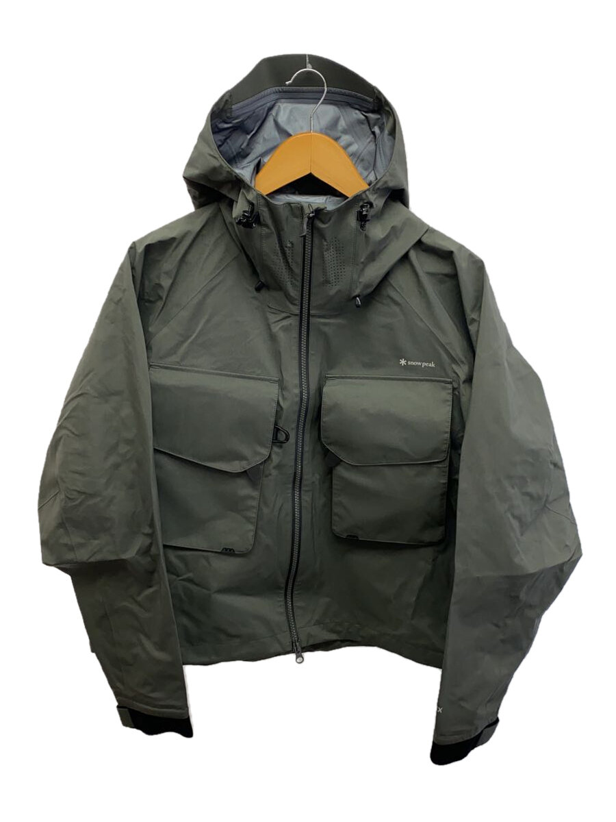 【中古】snow peak◆ジャケット/M/ゴアテックス/グレー/SR-1 GTX StormShield Wading jk【メンズウェア】