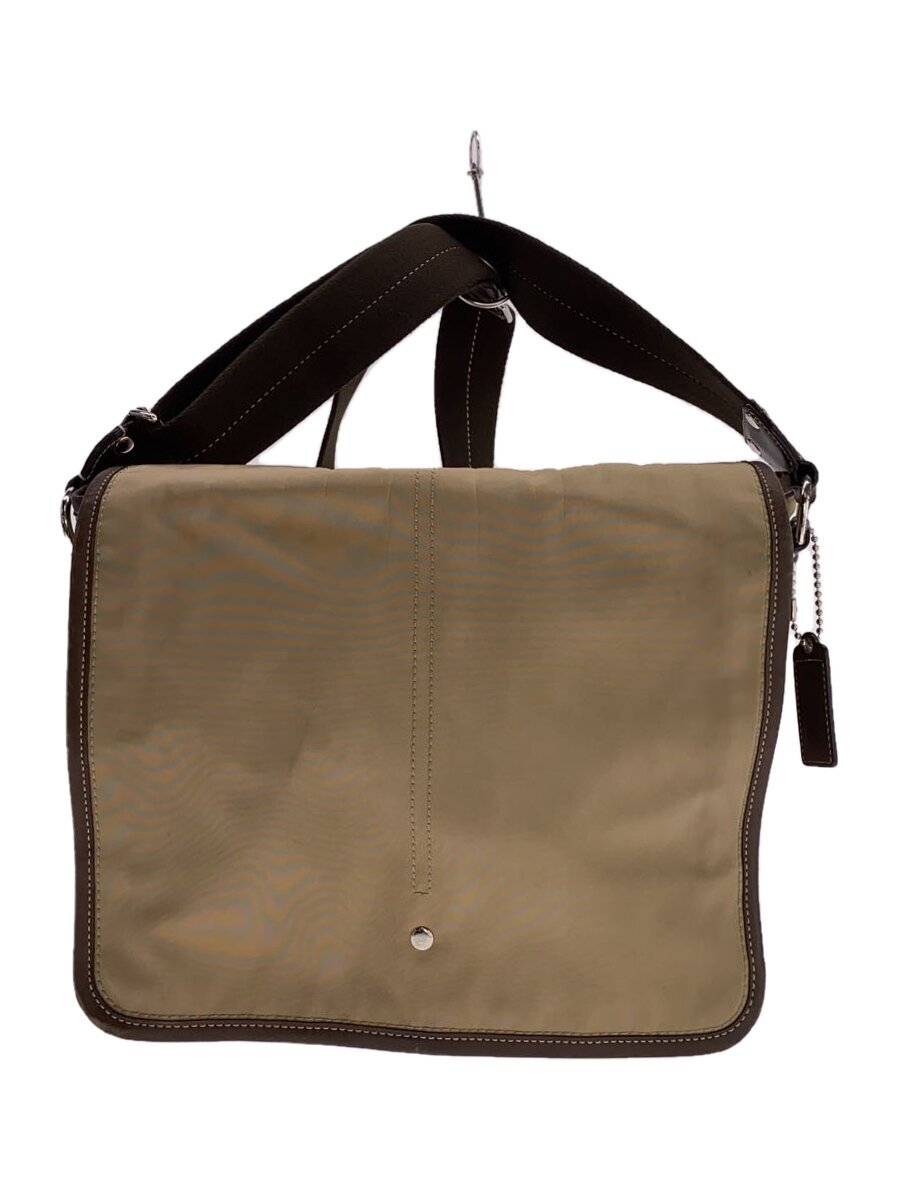 COACH - 【中古】COACH◆ショルダーバッグ/ナイロン/BEG/70114【バッグ】