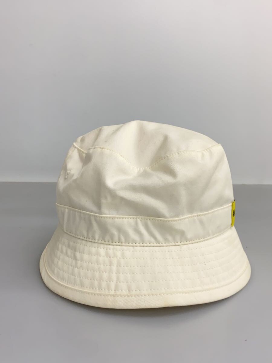 【中古】STUDIO SEVEN◆バケットハット/M/コットン/WHT/無地/メンズ/70863855【服飾雑貨他】