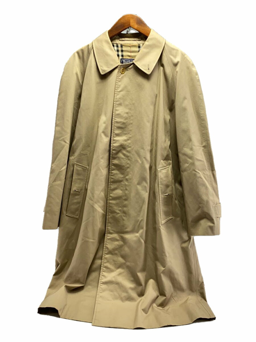 【中古】BURBERRYS◆バーバリーズ/jr16250/01/ノバチェック/コート/コットン/ベージュ//無地/汚れ有【レディースウェア】