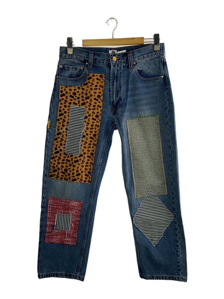 【中古】ROUND TWO/PATCHWORK DENIM PANTS/SEAN WOTHERSPボトム/S/デニム/IDG【メンズウェア】