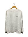 【中古】the ennoy professional◆長袖Tシャツ/L/コットン/ホワイト/SS20BRENCT06AM/ザエンノイプロフェッショナル//【メンズウェア】