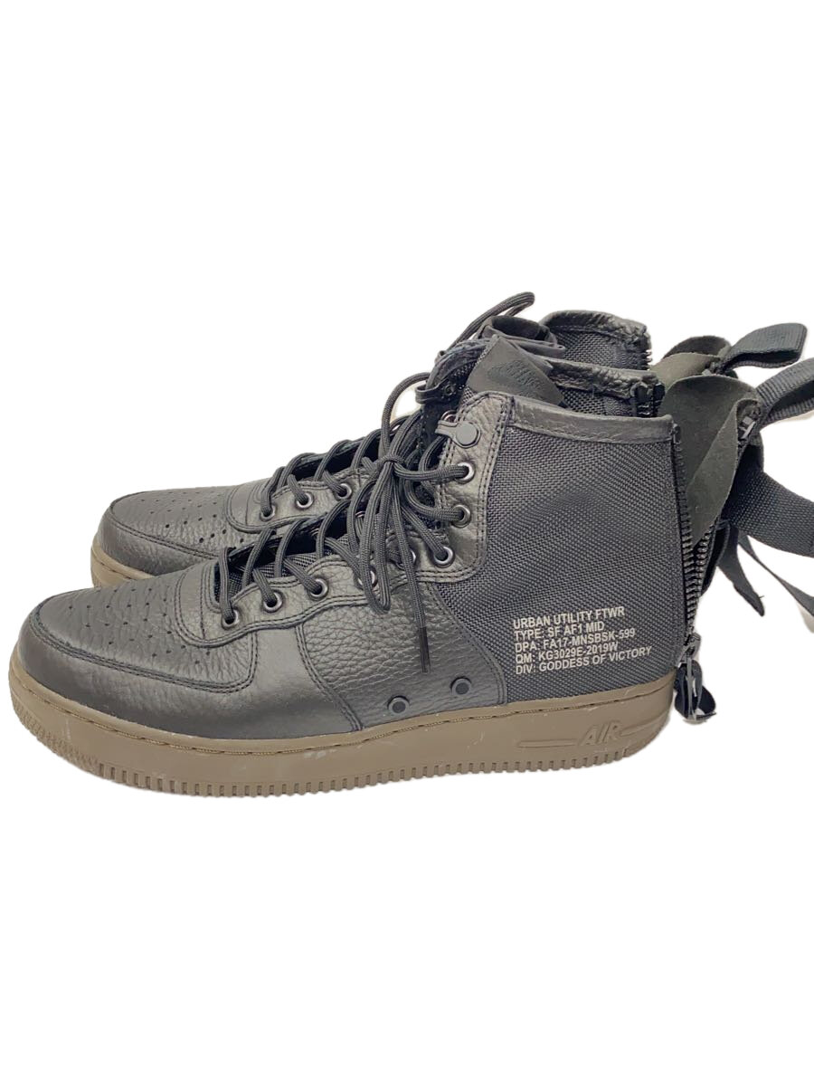 【中古】NIKE◆SF AF1 MID/スペシャルフィールドエアフォースミッド/ブラック/917753-002/28.5cm/BL【シューズ】