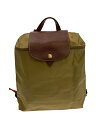 【中古】LONGCHAMP◆ロンシャン/リュック/ナイロン/ベージュ/無地【バッグ】