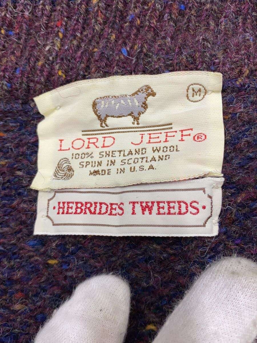 【中古】80s/Lord Jeff/カーディガン/M/シェットランドウール/BRD//【メンズウェア】