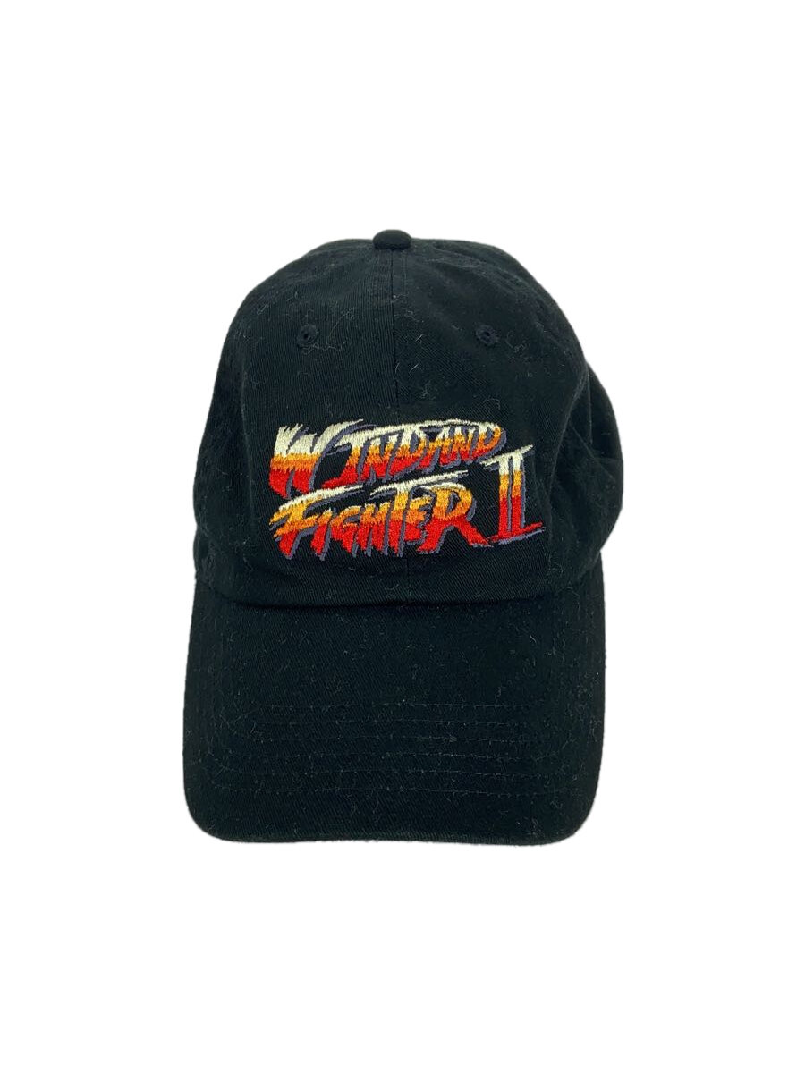 【中古】WIND AND SEA◆キャップ/FREE/コットン/BLK/メンズ【服飾雑貨他】