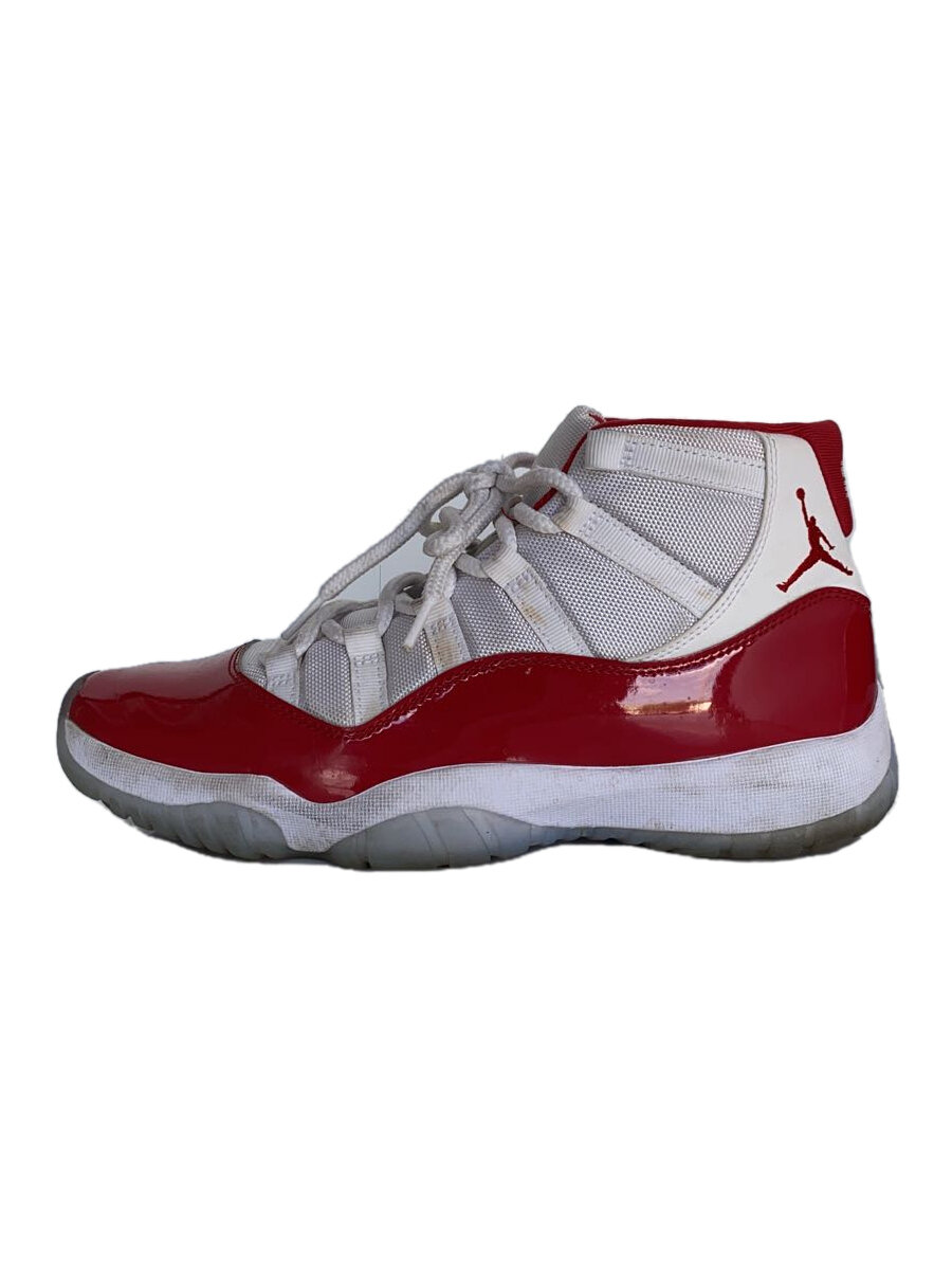 【中古】NIKE◆AIR JORDAN 11 RETRO_エア ジョーダン 11 レトロ/28cm/RED【シューズ】