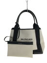 【中古】BALENCIAGA◆ハンドバッグ/キャンバス/BEG/339933・9260・Q・002123【バッグ】