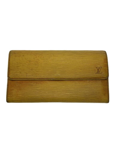【中古】LOUIS VUITTON◆ポルト・トレゾール・インターナショナル_エピ_ORN/レザー/YLW/レディース/M63389【服飾雑貨他】 【中古】LOUIS VUITTON◆ポルト・トレゾール・インターナショナル_エピ_ORN/レザー/YLW/レディース/M63389【服飾雑貨他】
