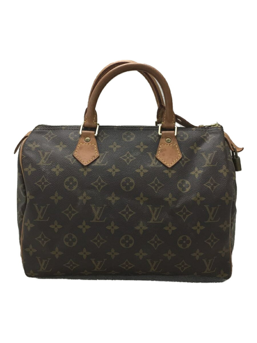 【ブランド】LOUIS VUITTON 【ブランドカナ】ルイヴィトン 【型番】M41526 【程度】B 【サイズ】 【メインカラー】ブラウン 【素材・生地】PVC（ビニール） 【キーワード】　　 2023/08/09 セカンドストリート磐田店【4274】【中古】LOUIS VUITTON◆2)スピーディ30_モノグラム・キャンバス_BRW/PVC/BRW【バッグ】 ブランド LOUIS VUITTON 型番 M41526 カラー ブラウン 柄 素材・生地 PVC（ビニール）&gt;色・素材について サイズ &gt;サイズ表示について 実寸 【バッグ】 持ち手：30 / マチ：17.5 / 高さ：20.5 / 幅：31 【その他】 その他サイズ：/ 商品は　セカンドストリート磐田店の店頭にて販売しております。商品に関するお問合わせは、お電話(TEL:0538-39-3491)にて、問合わせ番号：2342741522068をお伝えください。 配送方法やお支払い方法に関するお問い合わせは、サポートセンターまでご連絡をお願いします。 ※お電話の対応は営業時間内のみとなります。お問い合わせフォームでお問い合わせの際はご注文番号をご記入下さい この商品に関する出品店舗からのコメント 使用感やシミがございます。