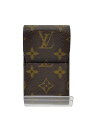 【中古】LOUIS VUITTON◆エテュイ・シガレット_モノグラム・キャンバス_BRW/--/BRW/メンズ【服飾雑貨他】