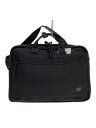 【中古】PORTER◆ブリーフケース/キャンバス/BLK【バッグ】