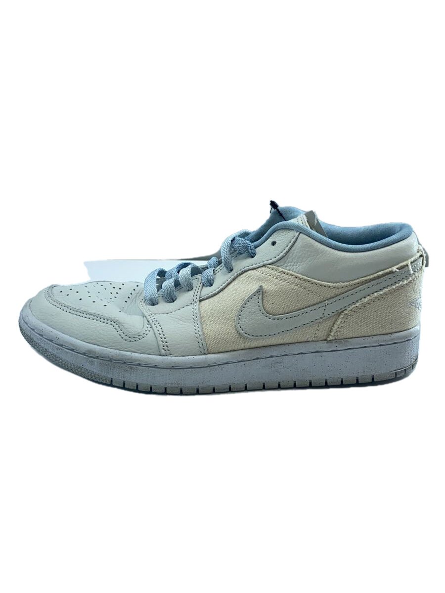 NIKE◆AIR JORDAN 1/エアジョーダン1/ローカットスニーカー/24.5cm/ホワイト/白/DQ4151-500