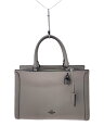 【中古】COACH◆ハンドバッグ/レザー/BEG/F49500/ショルダー欠品/擦れ有り【バッグ】