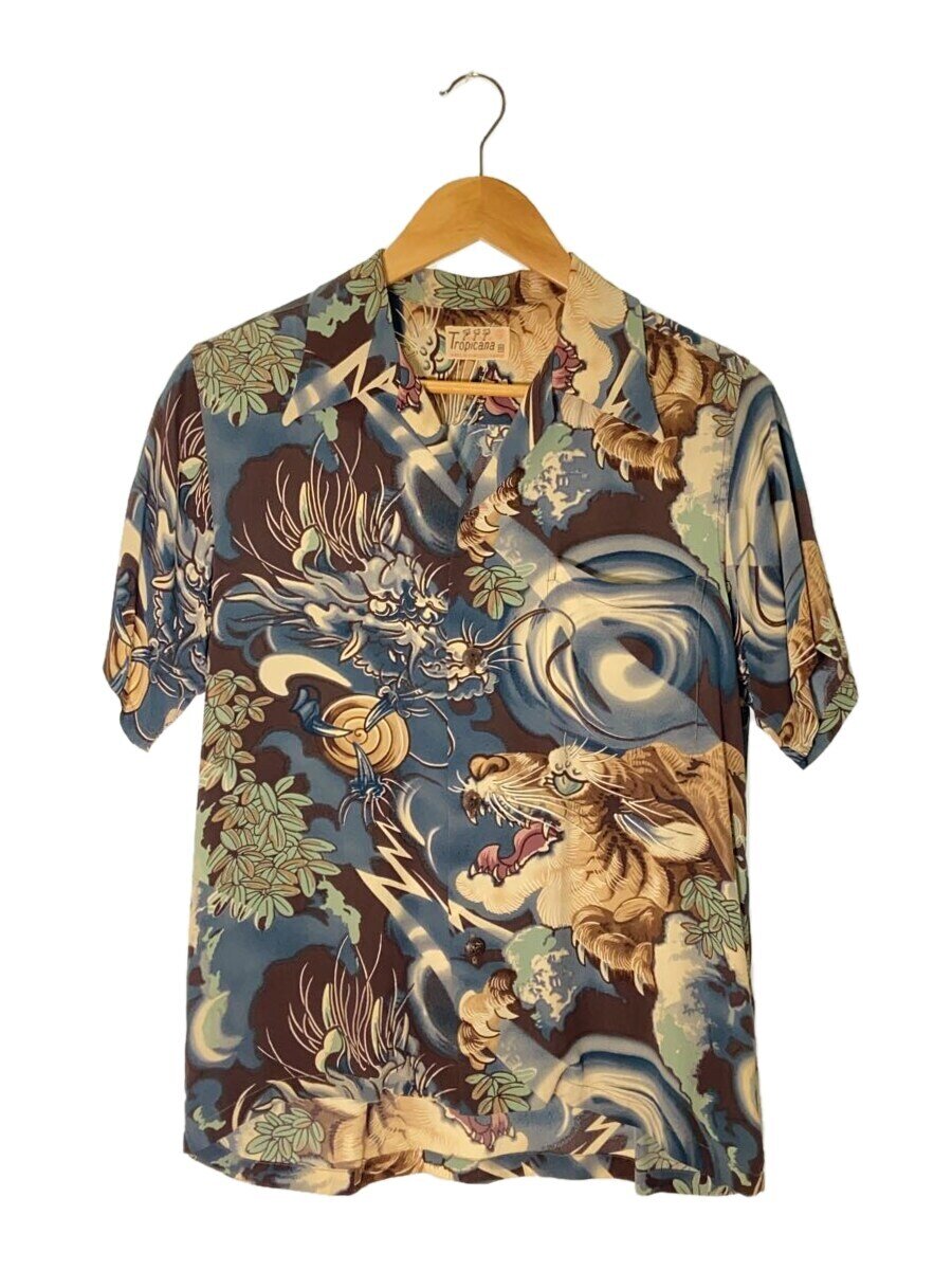 【中古】SUN SURF◆TROPICANA/アロハシャツ/XS/レーヨン/総柄/SS31212/DOAGON&TIGER/実名復刻【メンズウェア】