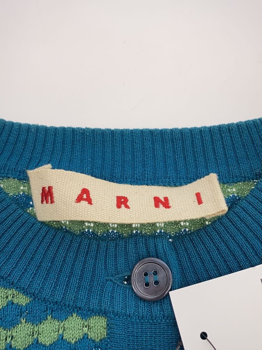 【中古】MARNI◆カーディガン(薄手)/42/コットン/GRN/ボーダー/E18CDMDW30Q00FCN54【レディースウェア】 jumblestore-37940774 2nd STREET 楽天市場店 サンプル画像3