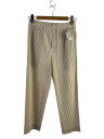 【中古】HOMME PLISSE ISSEY MIYAKE◆ボトム/2/ポリエステル/IVO/無地/HP11-JF123//【メンズウェア】