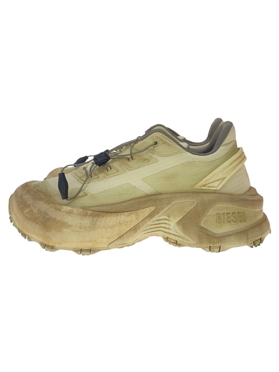 【中古】DIESEL◆D-CAGE RUNNER/28cm/BEG/Y03444 P8140 HA662/汚れ加工【シューズ】