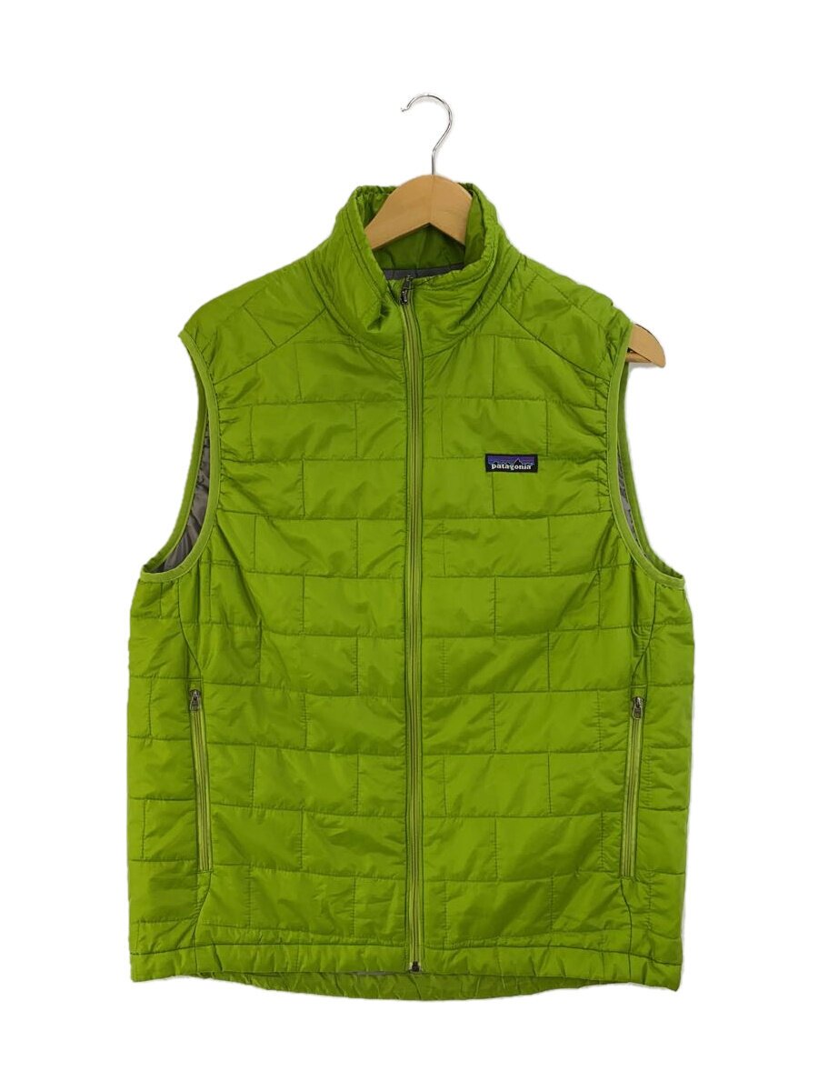 【中古】patagonia◆11ss/ゲッコーグリーン/Nano Puff Vest/PRIMALOFT/ベスト/M/GRN/【メンズウェア】