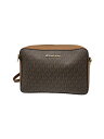 【中古】MICHAEL KORS◆ショルダーバッグ/--/BRW/総柄/PA-2209//【バッグ】