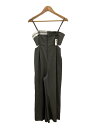 【中古】RAY BEAMS◆カットアウトサロペット/オーバーオール/O/ポリエステル/GRY/無地/61-17-0027-970//【レディースウェア】(4)