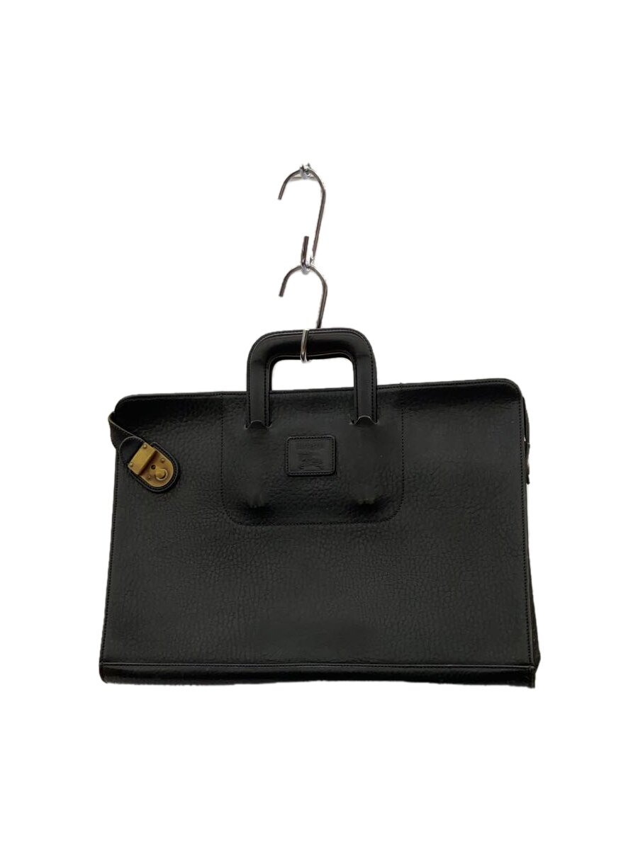 Attache Case - 【中古】BURBERRYS◆ブリーフケース/レザー/BLK【バッグ】