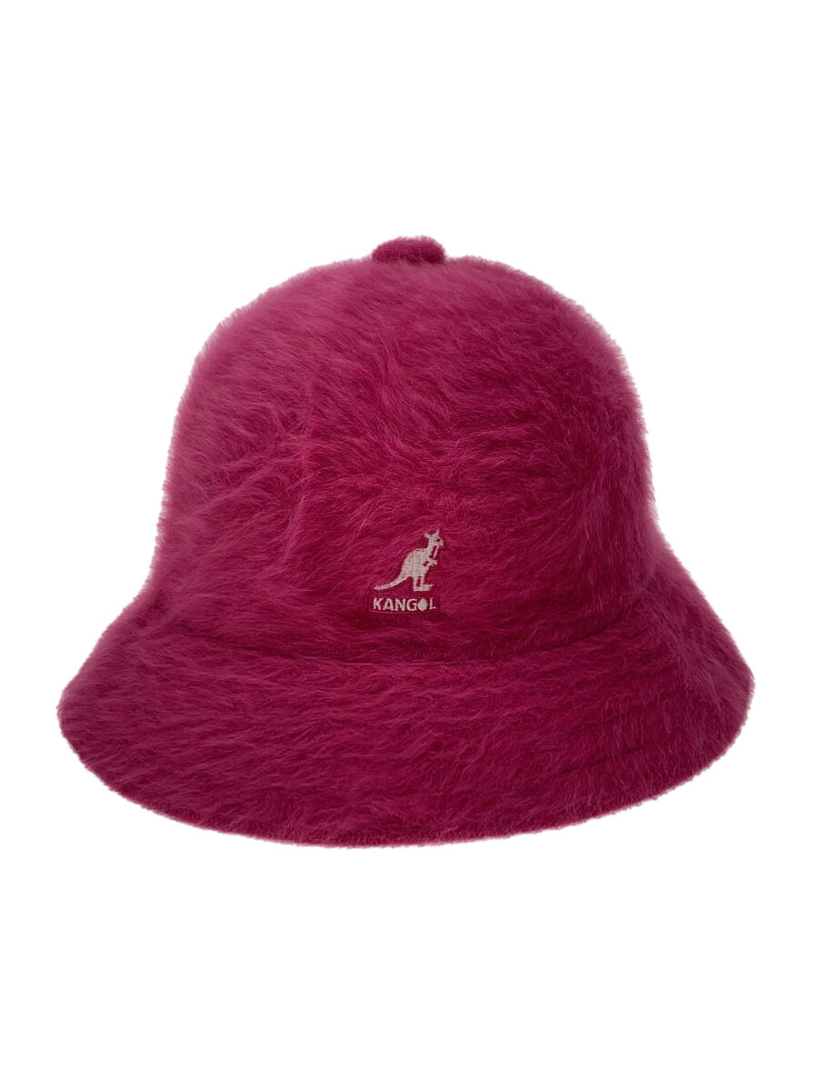 【中古】KANGOL◆バケットハット/L/アンゴラ/PNK/レディース/K3477【服飾雑貨他】