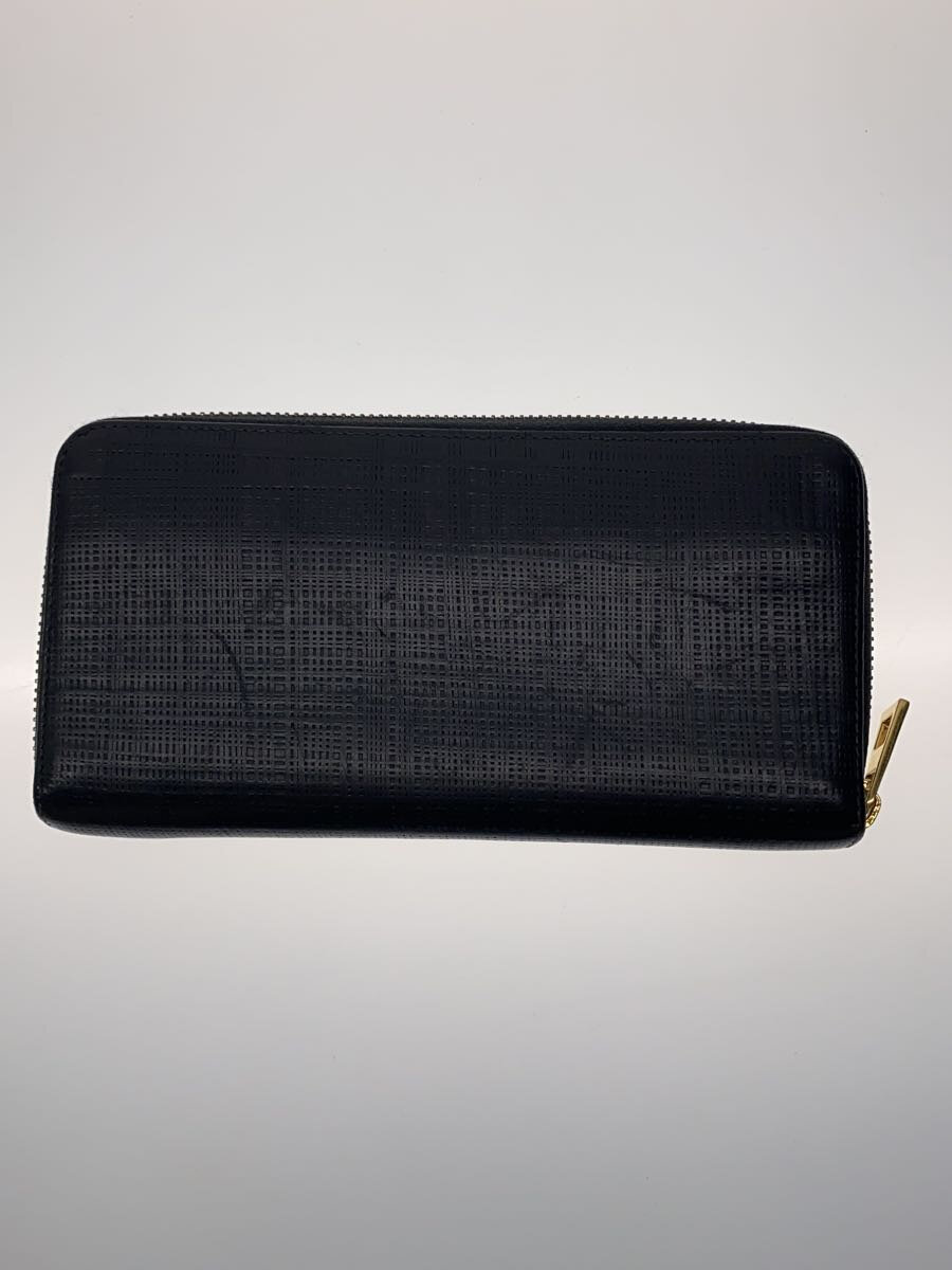 【中古】LOEWE◆長財布/レザー/BLK/無地/メンズ【服飾雑貨他】