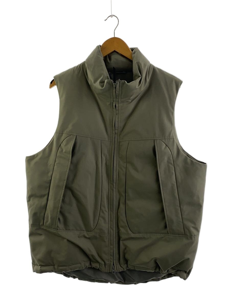 Marmot◆ARKnets別注ダウンベスト/L/ポリエステル/KHK/無地/TOMSJK81RR