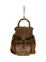 【中古】GUCCI◆リュック/レザー/BRW/003・2852・0030【バッグ】
