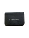 【中古】BALENCIAGA◆3つ折り財布/レザー/BLK/無地/レディース/593813【服飾雑貨他】(4)