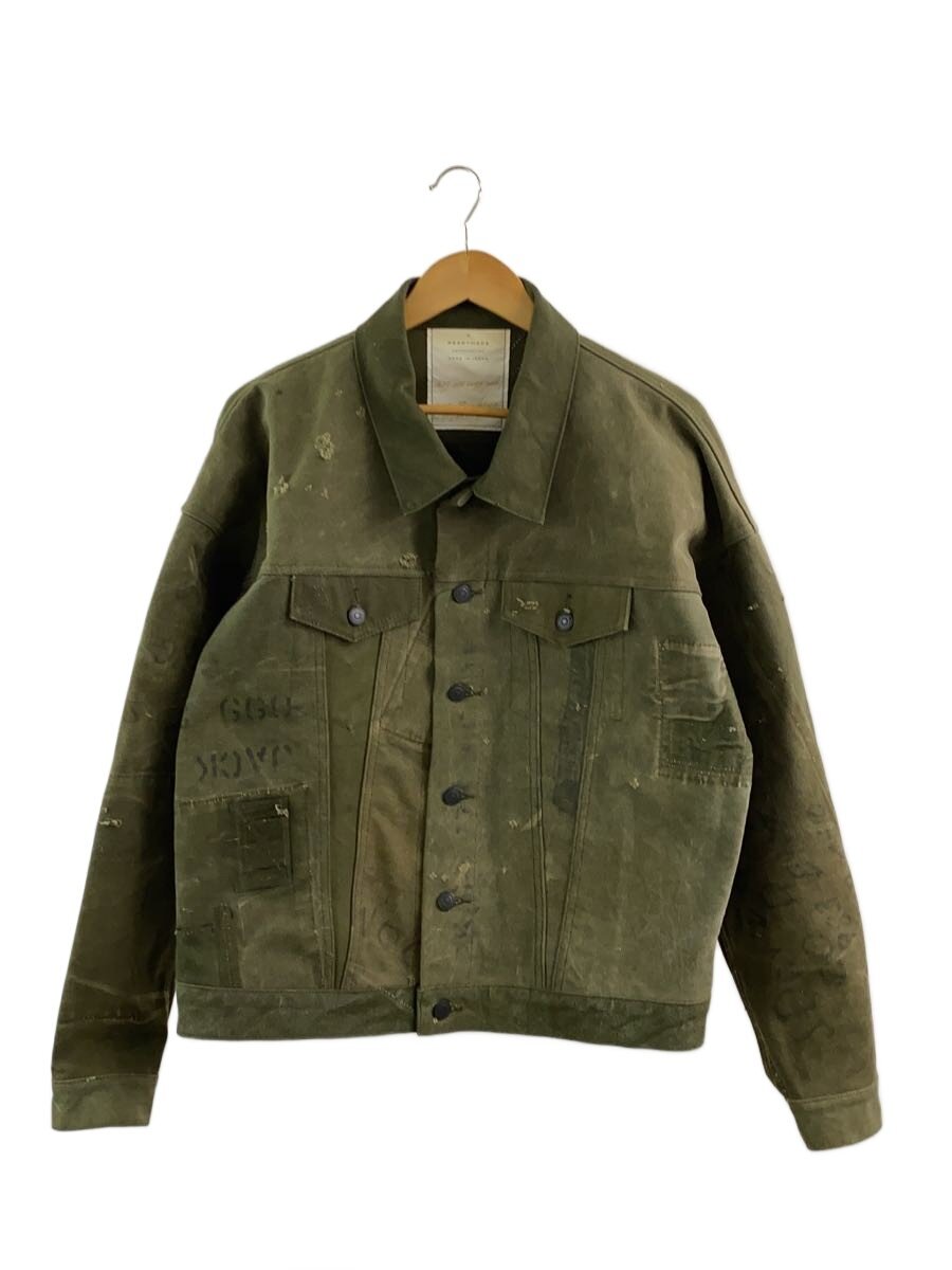 READYMADE◆OVERSIZEWORKJACKET/ミリタリージャケット/--/コットン/KHK