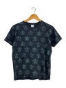 【中古】UNDERCOVER◆半袖Tシャツ/M/コットン/ネイビー/総柄/プリント//【レディースウェア】