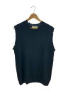 【中古】MARS KNIT WEAR/ニットベスト(厚手)/FREE/ウール/ブラック【メンズウェア】